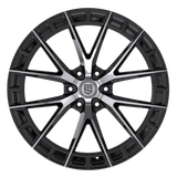 TIS Motorsports 504MB Black Wheel - angled view