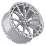 TIS Motorsports 504MS Silver Wheel - angled view