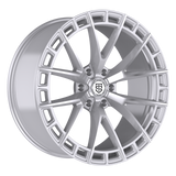 TIS Motorsports 504MS Silver Wheel - angled view