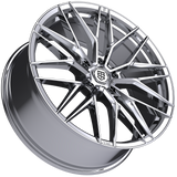 TIS Motorsports 505C Chrome Wheel - angled view