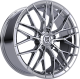 TIS Motorsports 505C Chrome Wheel - angled view