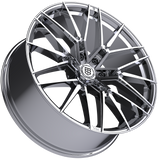 TIS Motorsports 506C Chrome Wheel - angled view
