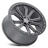 Black Rhino TRABUCO 20x10 +30mm Matte Gunmetal with Black Ring & Silver Bolts