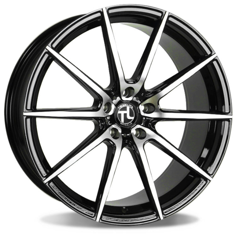 Traklite Wheels Angle Black Machined Wheel