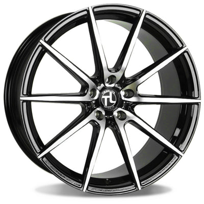 Traklite Wheels Angle Black Machined Wheel