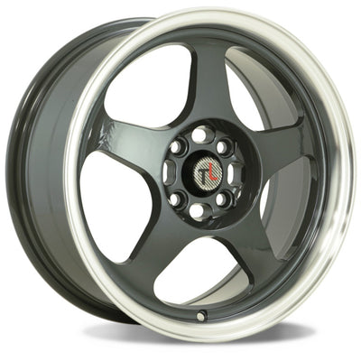 Traklite Wheels Burn Gunmetal Machined Wheel
