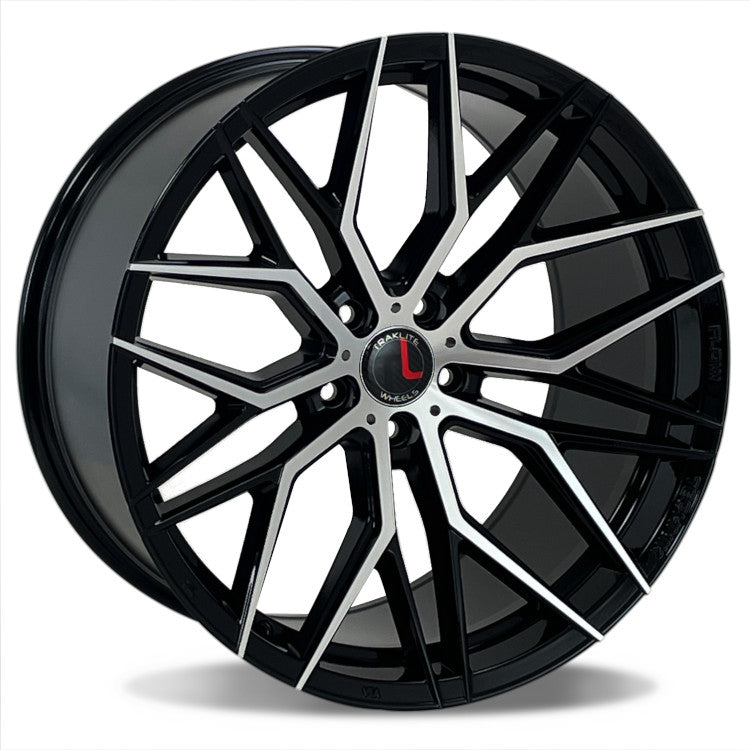 Traklite Wheels FT107 Black Machined Wheel