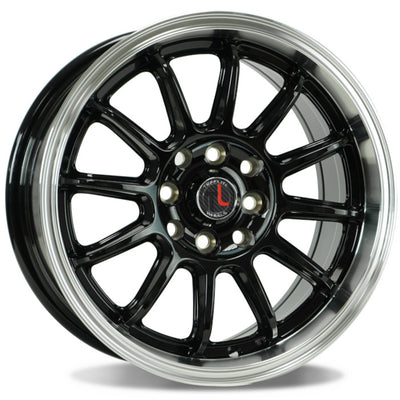 Traklite Wheels Gear Black Machined Wheel