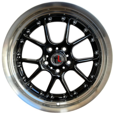 Traklite Wheels Tork Black Machined Wheel