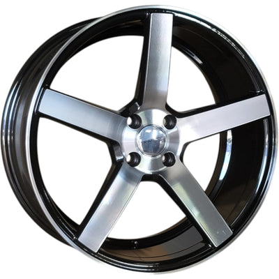 Traklite Wheels Trak-K Black Machined Wheel