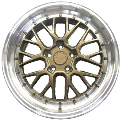 Traklite Wheels Turbulance Bronze Polished Wheel