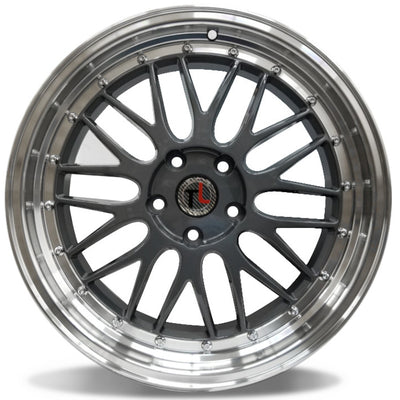 Traklite Wheels Turbulance Hyperblack Machined Wheel