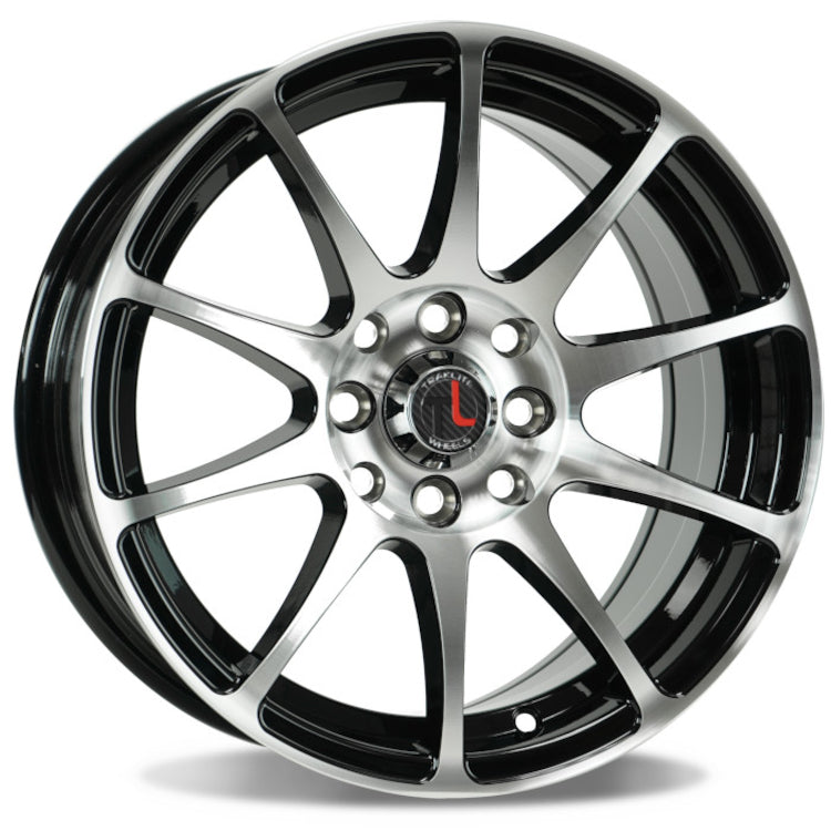 Traklite Wheels Vortex Black Machined Wheel