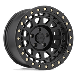 Black Rhino PRIMM 20x9.5 0mm Matte Black with Brass Bolts
