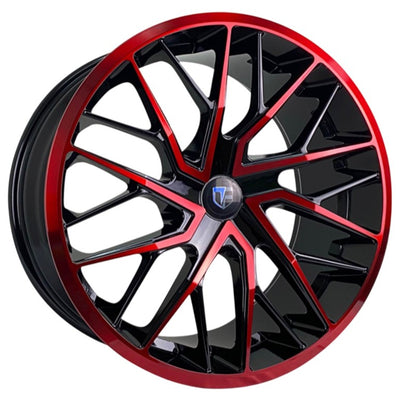 Truform TF-105 Black Red wheel