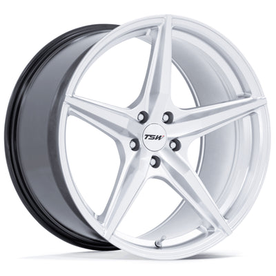 TSW Esprit Silver Machined wheel
