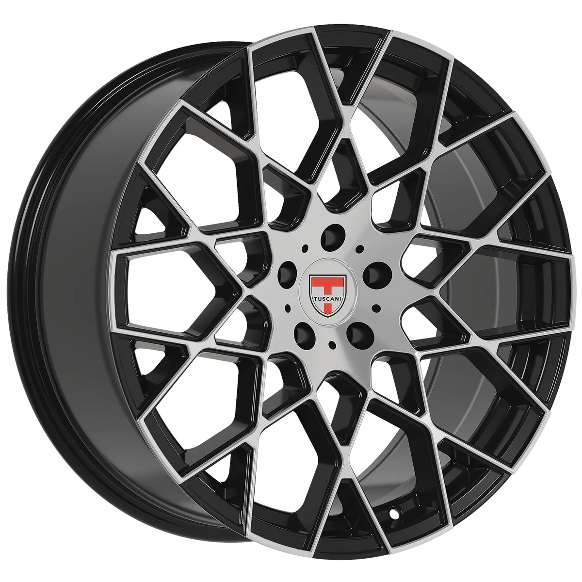 Tuscani 203 Black Machined Wheel