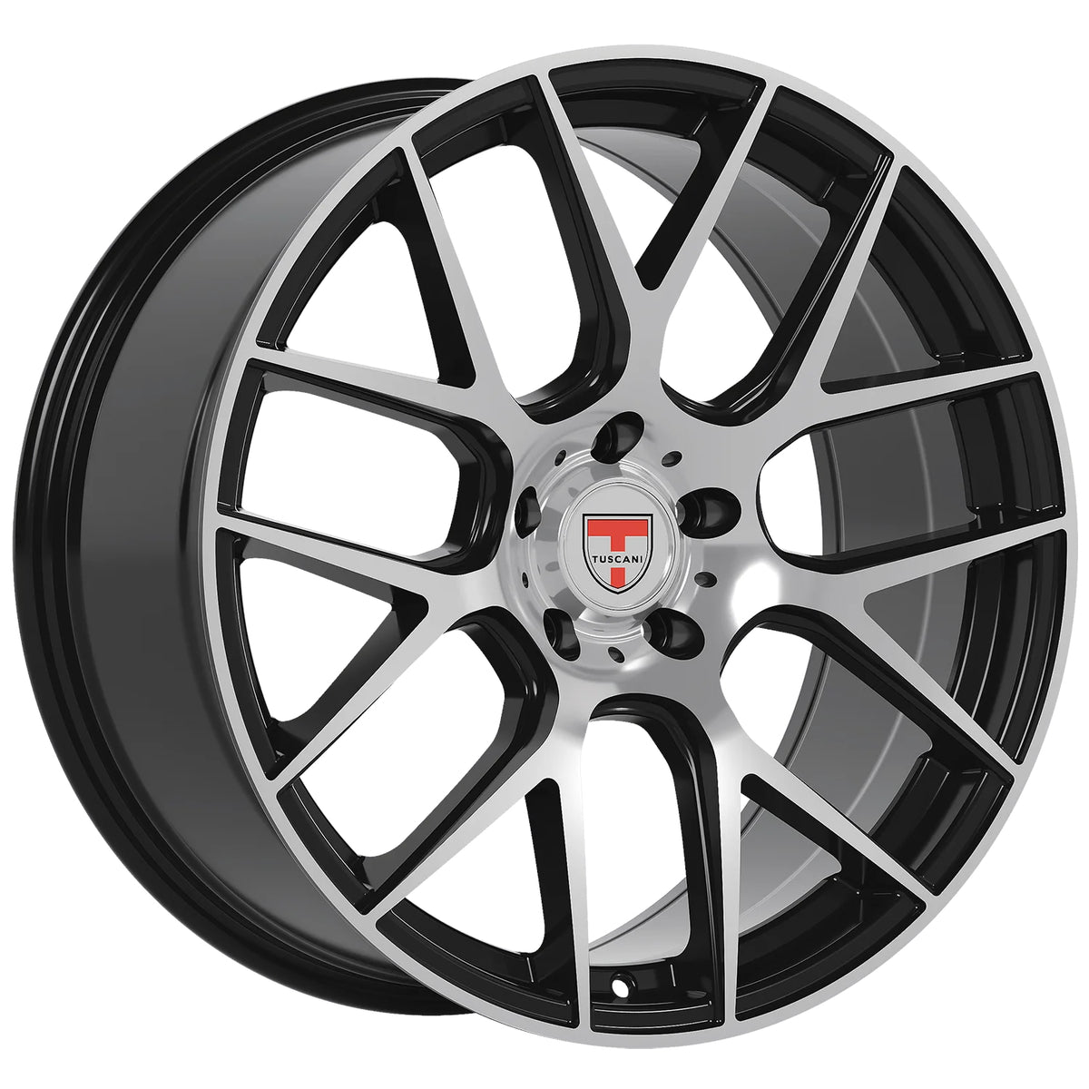 Tuscani 204 Black Machined Wheel