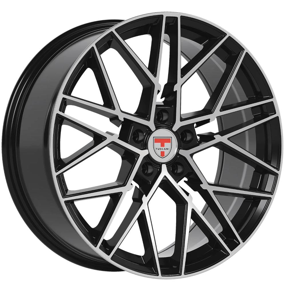 Tuscani 207 Black Machined Wheel
