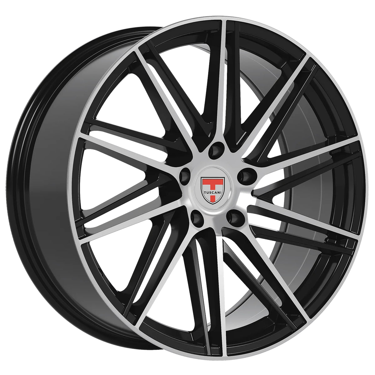 Tuscani 209 Black Machined Wheel