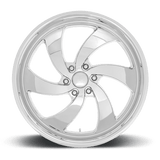 US Mag 1PC U132 DESPERADO 24x10 +25mm Chrome
