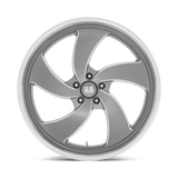US Mag 1PC Desperado 5 24x9 +1mm Anthracite with Milled Spokes and a Diamond Cut Lip