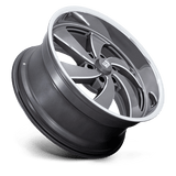 US Mag 1PC U133 DESPERADO 22x9 +25mm Anthracite Milled Diamond Cut Milled