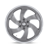 US Mag 1PC U133 DESPERADO 22x10 +25 Anthracite Milled Diamond Cut Milled