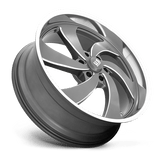 US Mag 1PC U133 DESPERADO 24x9 +25mm Anthracite Milled Diamond Cut Milled
