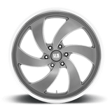 US Mag 1PC U133 DESPERADO 24x9 +25mm Anthracite Milled Diamond Cut Milled