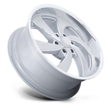 US Mag U134 Desperado 22x9 Silver Brushed Face Milled Diamond Cut premium truck wheel