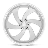 US Mag U134 Desperado 24x9 +25 Silver Brushed Milled premium truck wheel