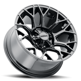 Ultra 127B Gloss Black Wheel - angled view