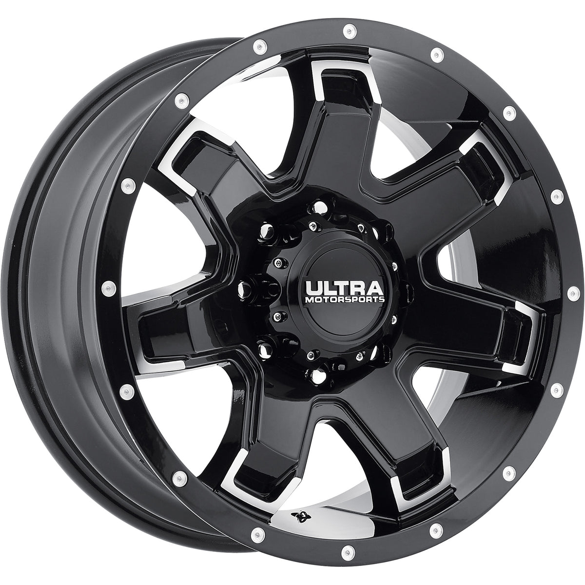 Ultra Bent-7 Black Machined Wheel