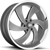 US Mags Desperado 6 Anthracite Milled Wheel