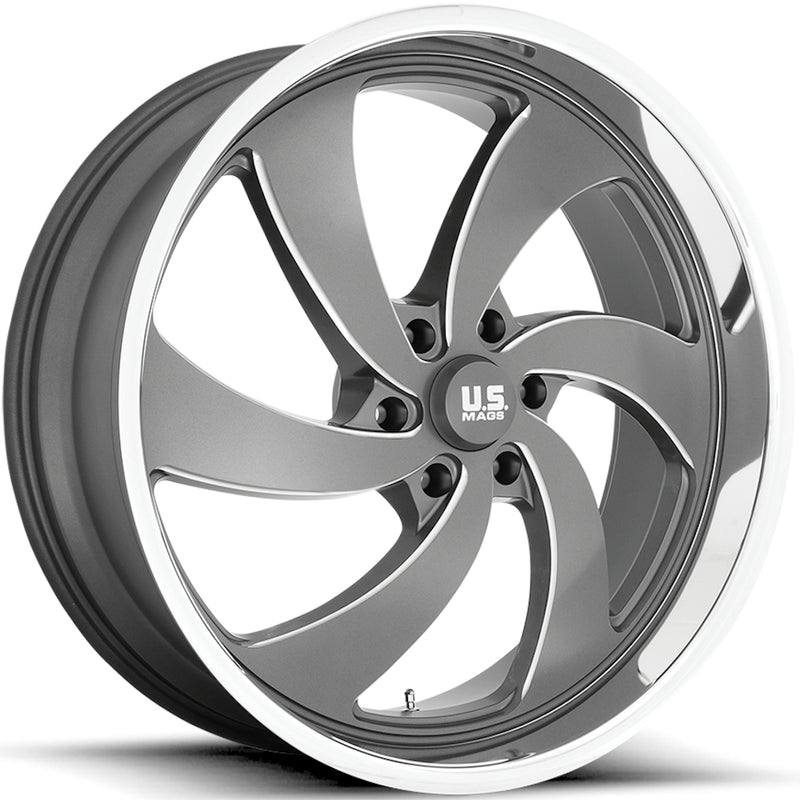 US Mags Desperado 6 Anthracite Milled Wheel