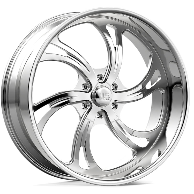 US Mags Kompressor 6 Lug 2 Piece Forged Polished Wheel