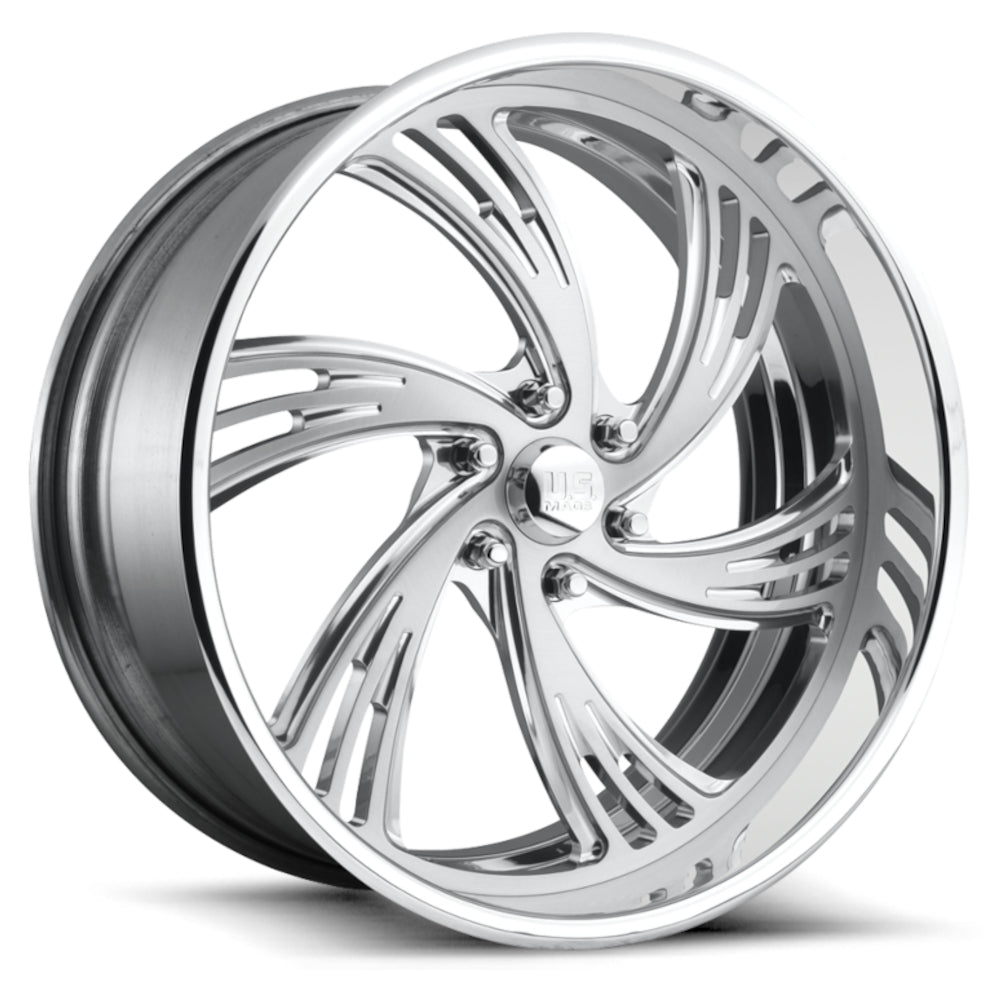 US Mags Outrage 6 2 Piece Forged Polished Wheel