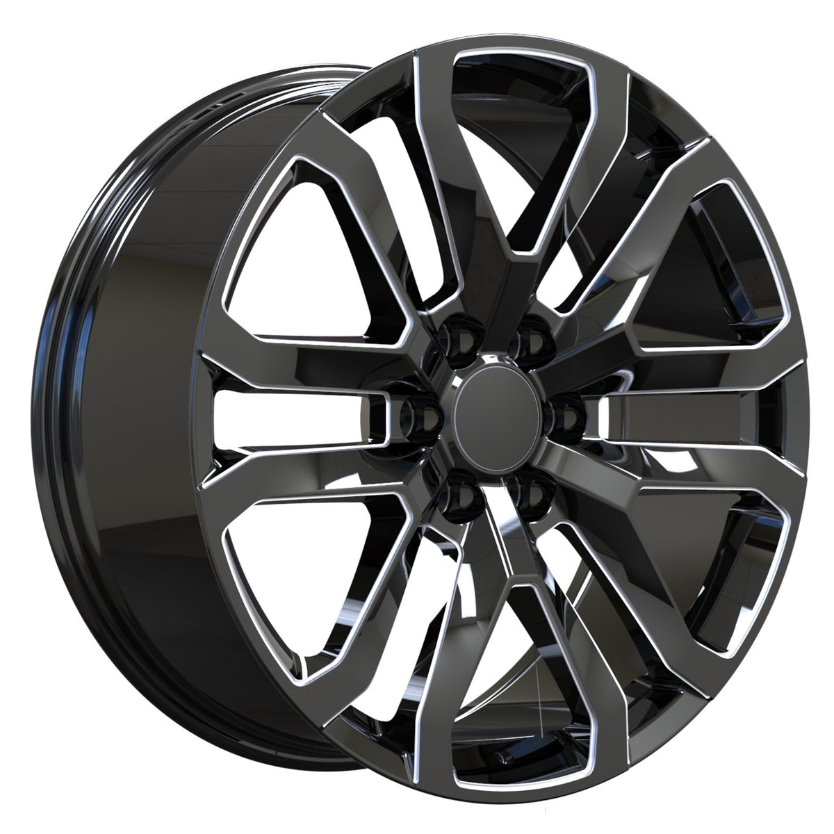 USA Replica 2107 Black Milled Wheel