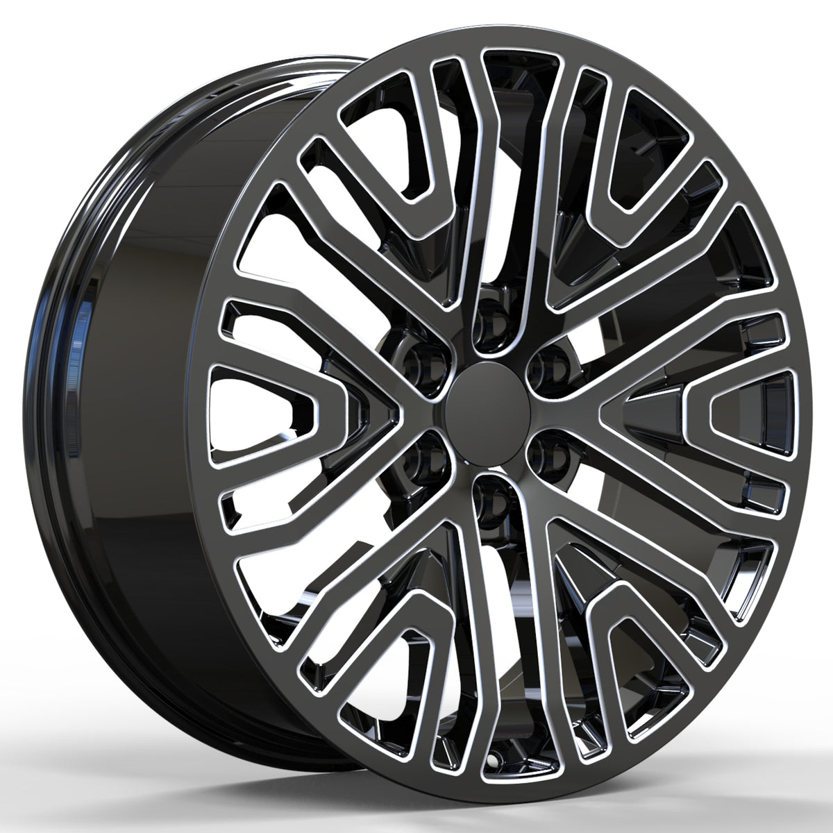 USA Replica 2108 Black Milled Wheel