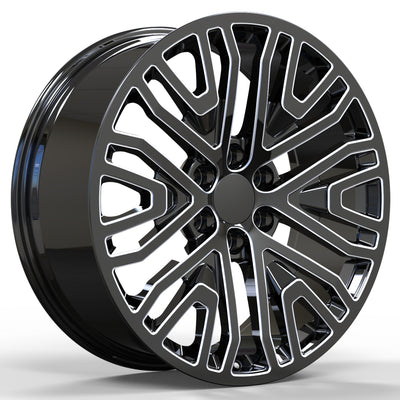 USA Replica 2108 Black Milled Wheel