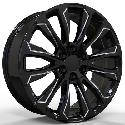 USA Replica 2119 Black Milled Wheel