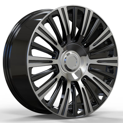 USA Replica 2123 Black Machined Wheel