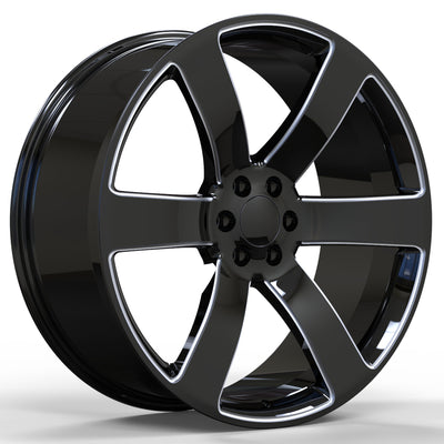 USA Replica 2131-C09 Black Milled Wheel