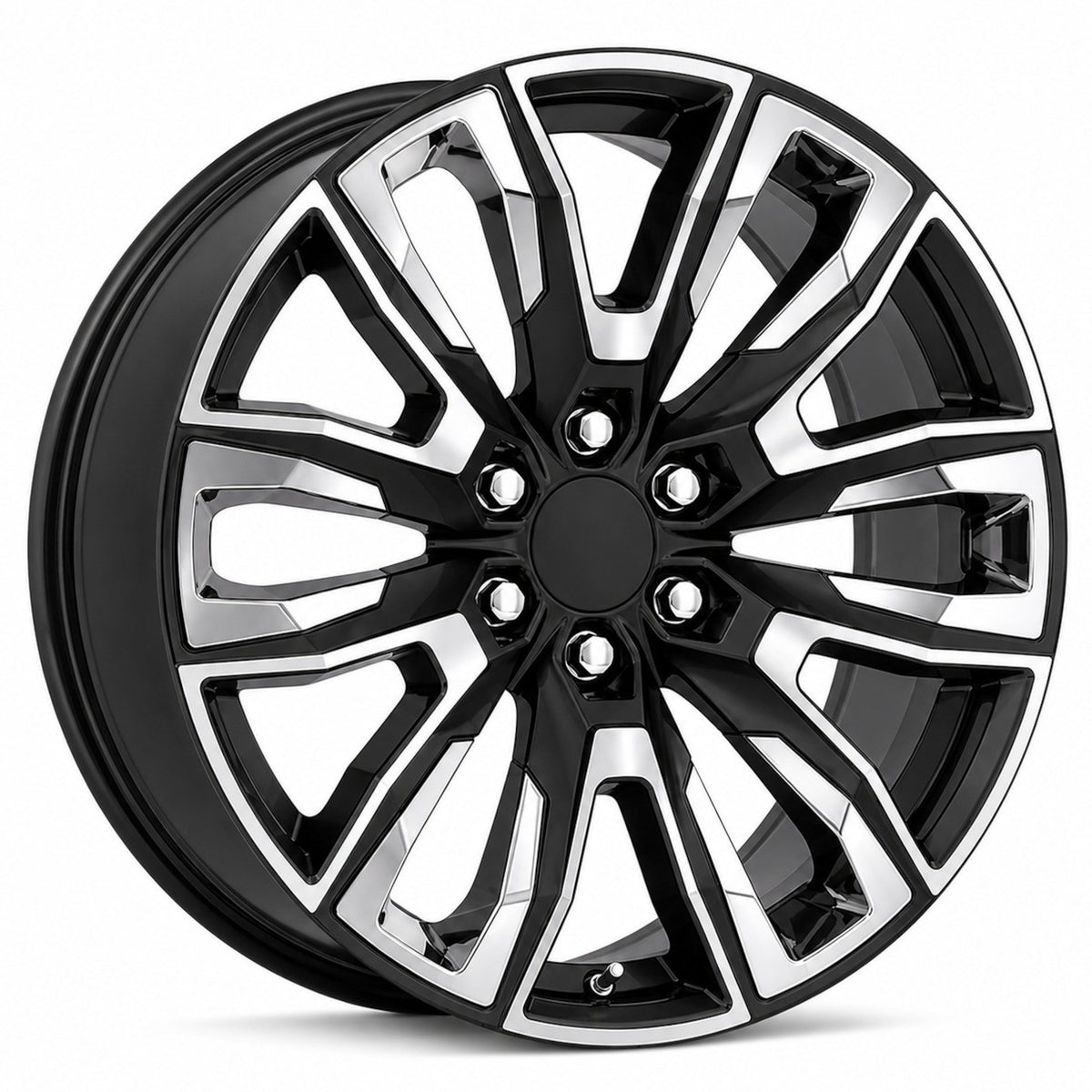 USA Replica 2145 Black Machined Wheel