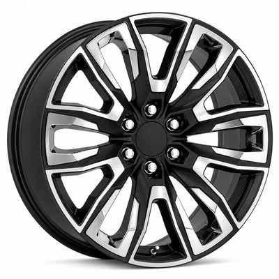 USA Replica 2145 Black Machined Wheel