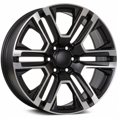 USA Replica 2150 Black Machined Wheel