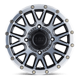 Black Rhino Powersports LA PAZ UTV 15x7 +51mm Semi Gloss Black with Machined Face