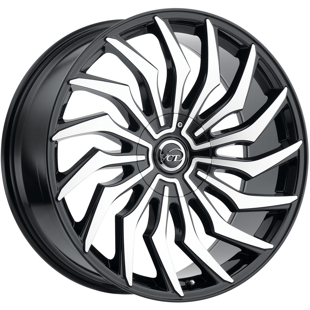 VCT Chopper Black Machined Wheel
