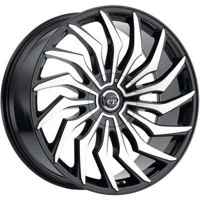 VCT Chopper Black Machined wheel
